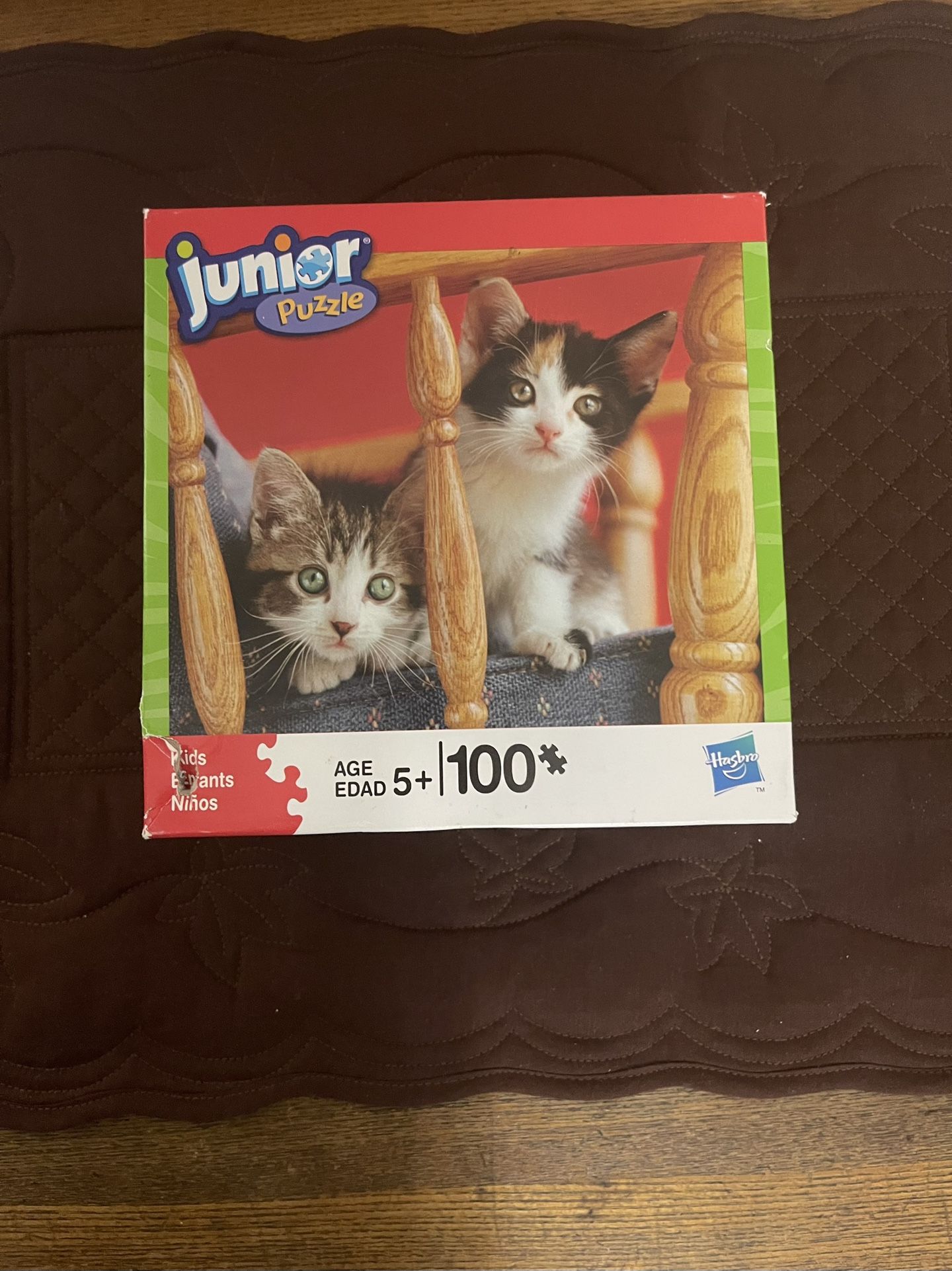 Hasbro 100 Piece Junior Puzzle Kittens 