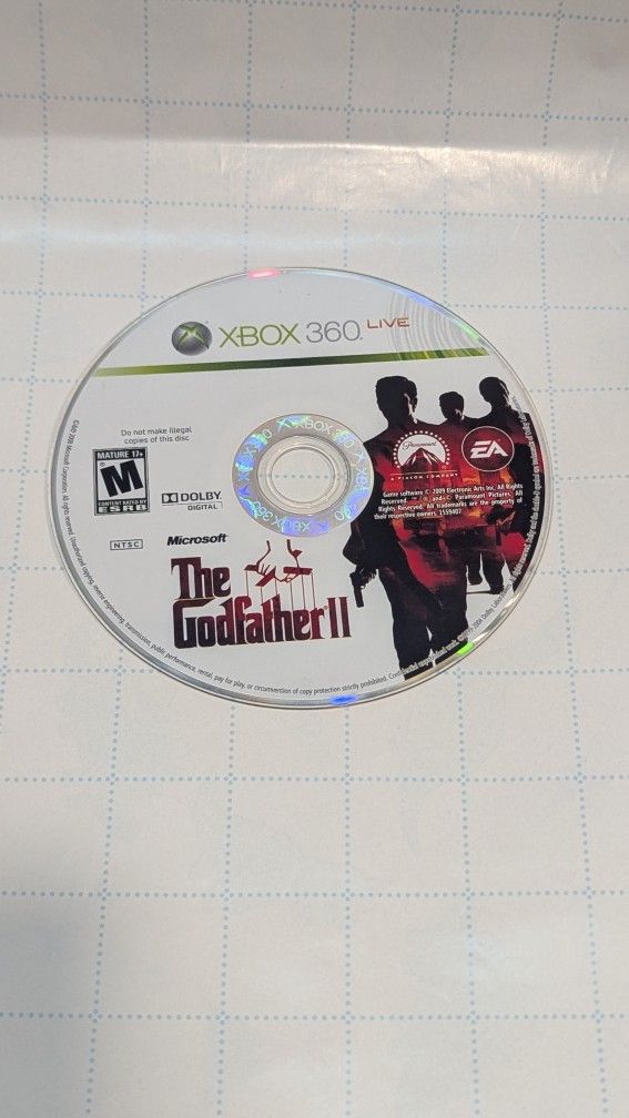 The Godfather 2 Xbox 360 DISC ONLY