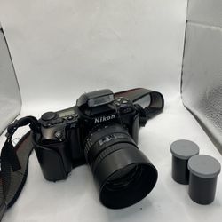 Tested Working Nikon N6006 28-70mm Film Camera + battery , film strap