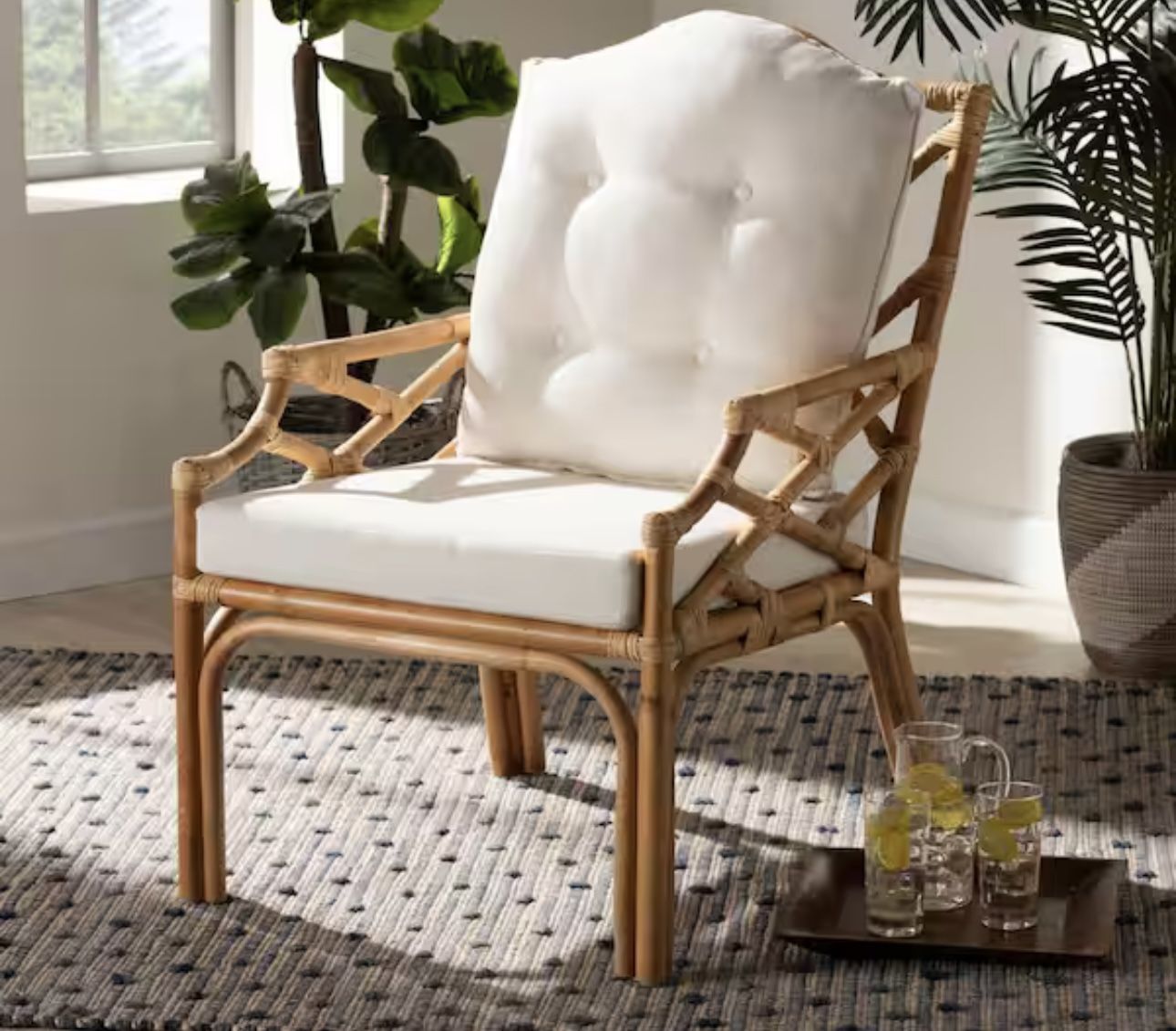 Sonia Natural Rattan Arm Chair
