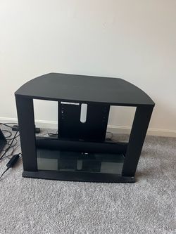 Black TV stand