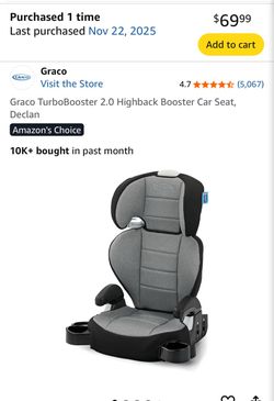Grace booster seat