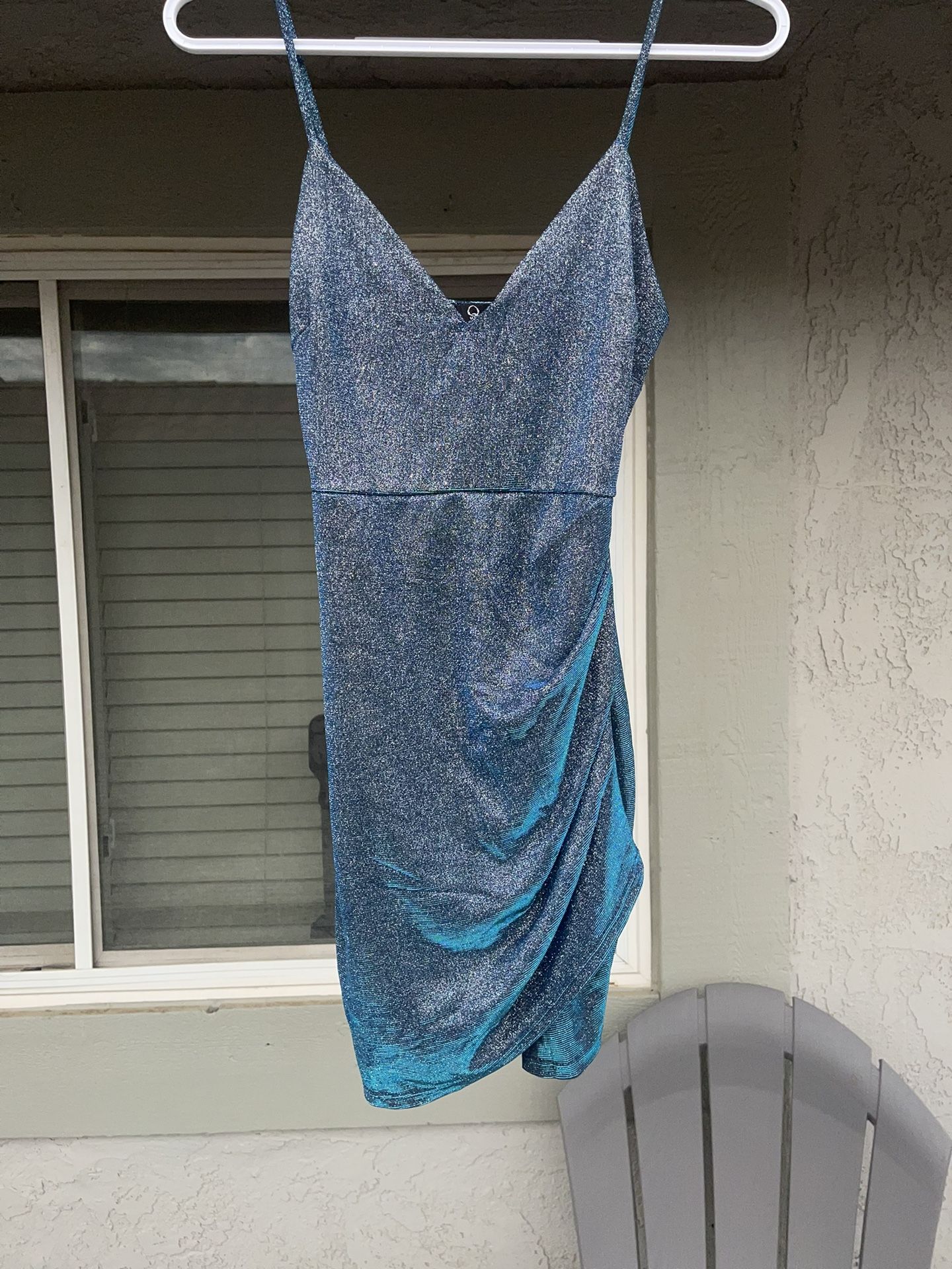 Beautiful Pearlescent Blue Dress