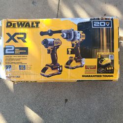 Dewalt drill and Impact set
