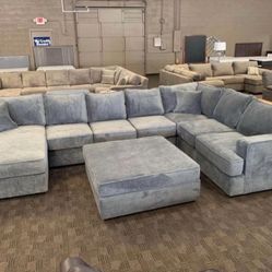 Huge Grey Custom Sectional
