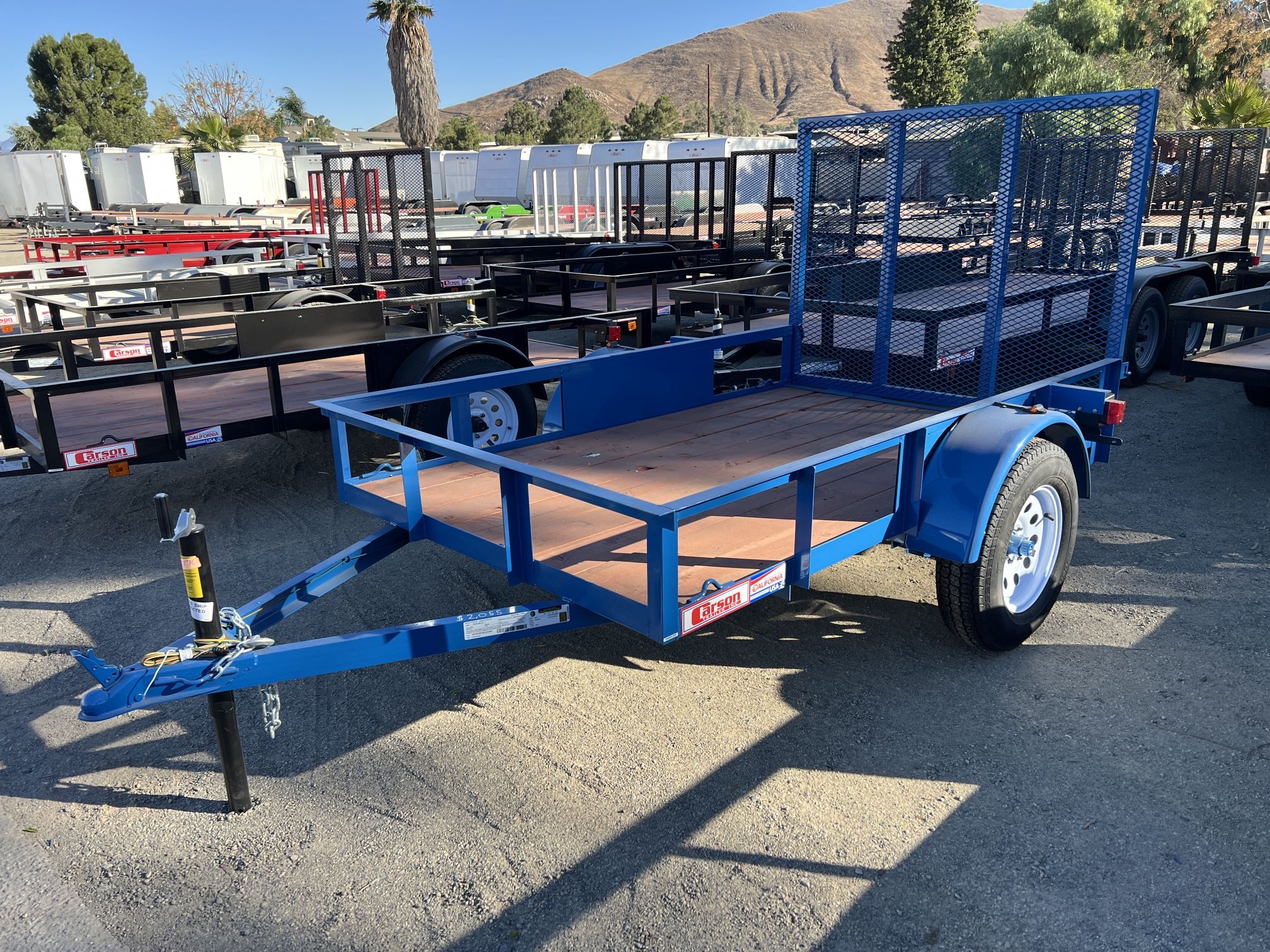 New Carson 5x8 Utility Trailer with Gate 3k gvwr