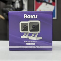 Roku Indoor Camera SE / Wired 2 Pack - Works with Alexa and Google Home