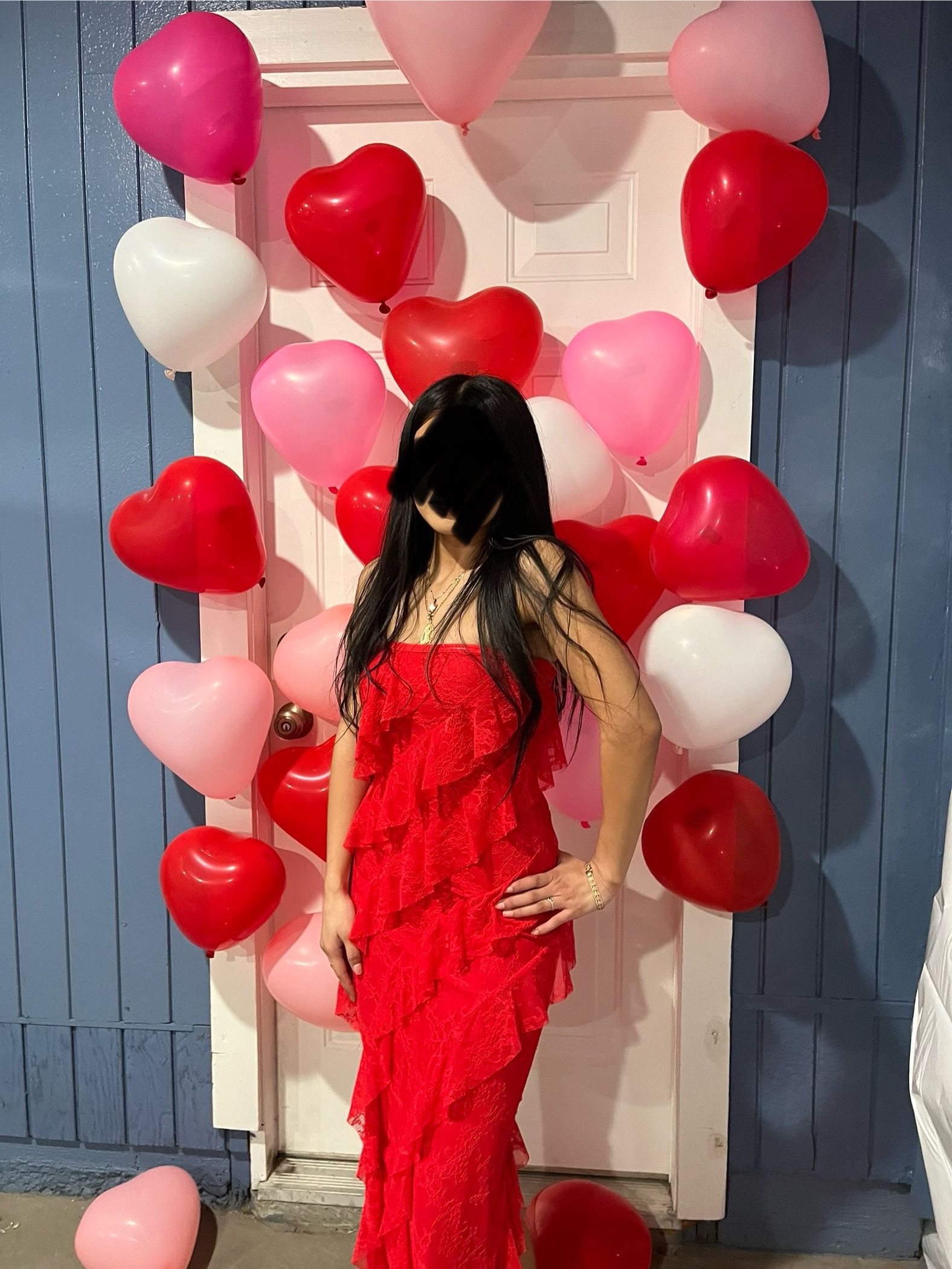 red dress worn once