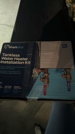 Sharkbite tankless water heater installation kit