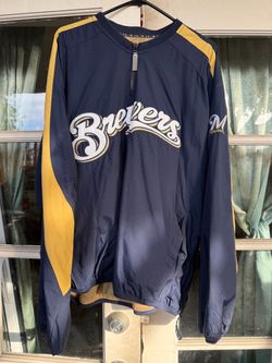 Milwaukee Brewers Quarter-Zip Pullover Jacket