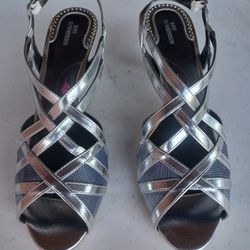 Silver Dress Shoes / Heels - Ros Hommerson