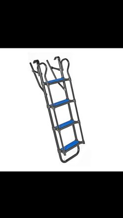 Plum 30380 Curved Bowl Design Freebound Circular Trampoline( Ladder Only). Condition is New