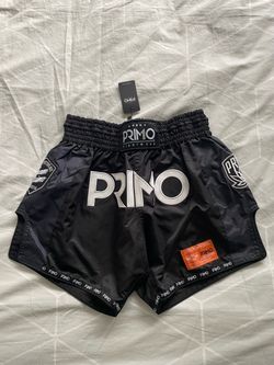 Primo Premium Black Muay Thai Shorts