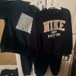 2 NWT Boy Nike Sets Size 10