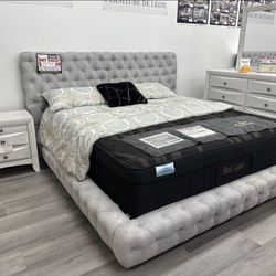 NEW KING BED FRAME WITH MATTRESS
