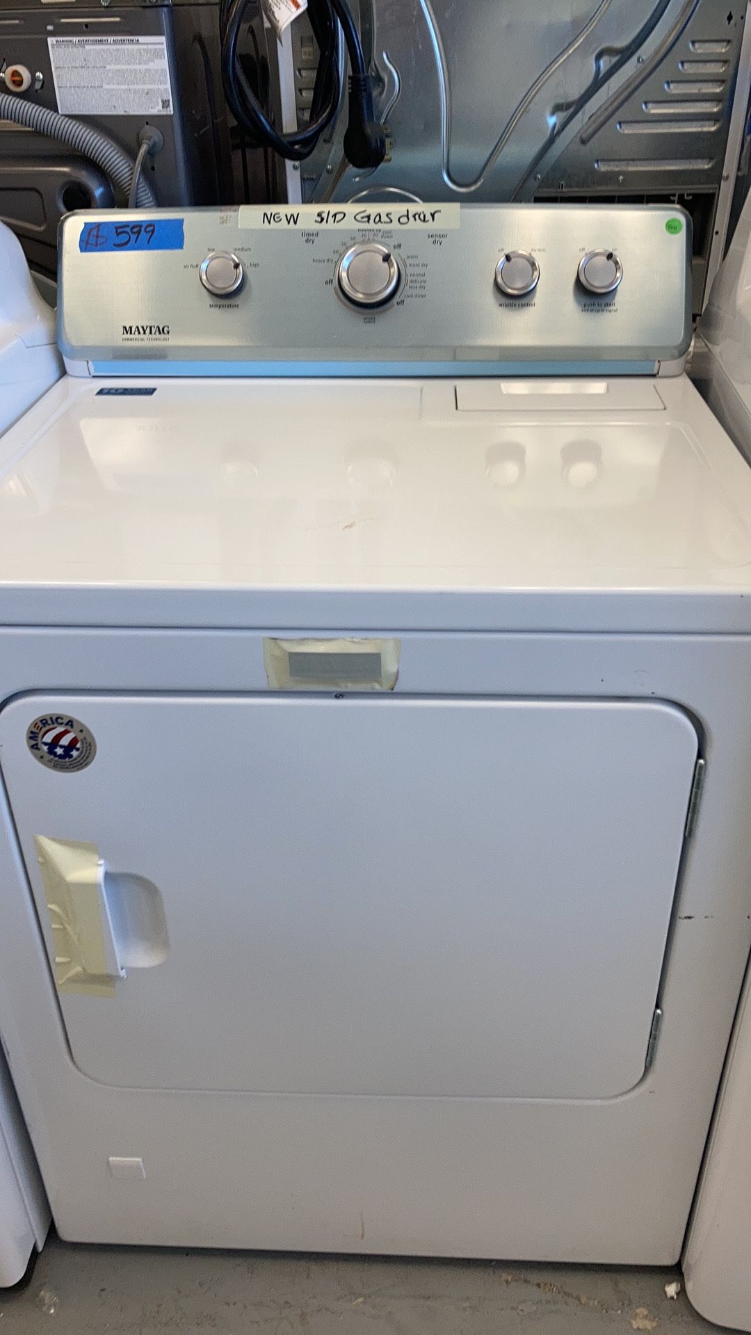 Top Load Gas Dryer New Scratch / Dent With 6 Months Warranty