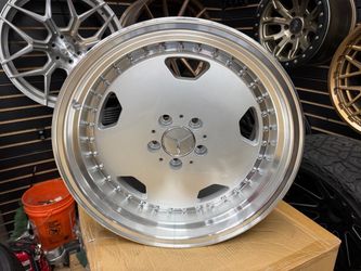 Mercedes 18x8.5/9.5 new Amg monoblock style 3 piece look rims set 35 offset e320 e420 cl 300 ce more 5x112