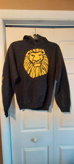 Lion King Broadway Musical Disney Black Logo Sweatshirt Hoodie Small Adult READ