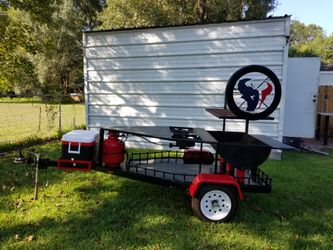 Tailgating texans grill and burner