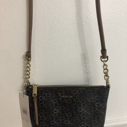 Calvin Klein Small Crossbody Chain Logo Bag
