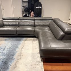 Black 2 Piece Sectional Couch