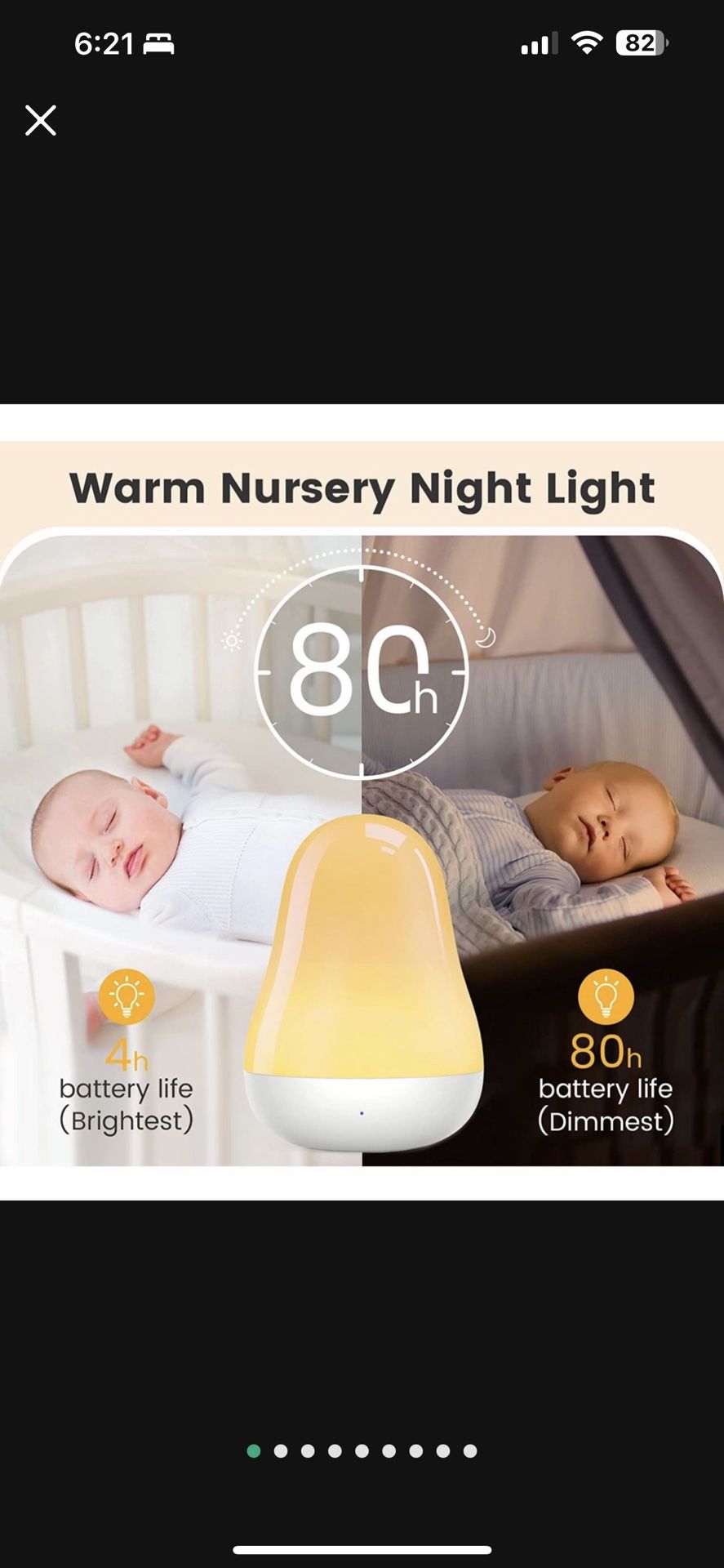 Night Light for Kids with Touch Sensor Control