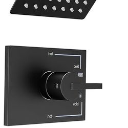 Black Shower Faucet Set