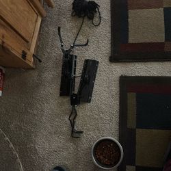 Black 1-Bike Ceiling Mount Garage Bike Rack