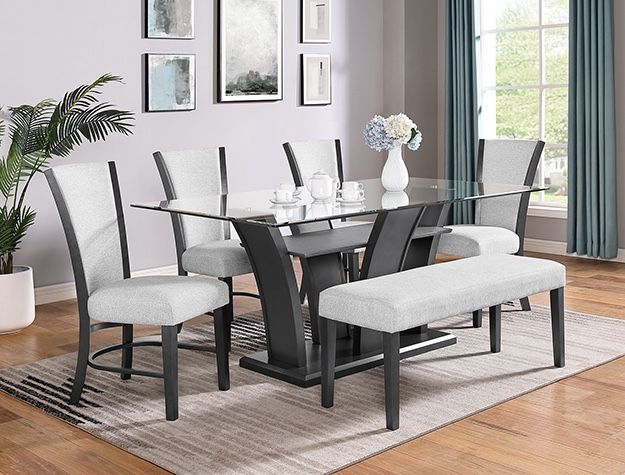 6 Pc Dining Set 1 Table +4 Chairs +1 Bench π₯ Juego De Comedor De 6 Piezas