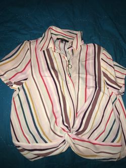 Striped top Size M