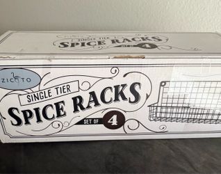 Zicoto single tier spice rack - set of 4