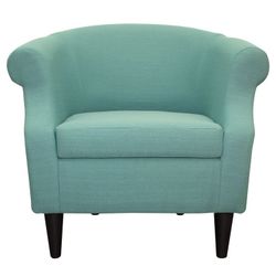 New In Box Nikole Club Chair - Klein Teal Blue 27.50 x 30.50 x 32.00 Inches