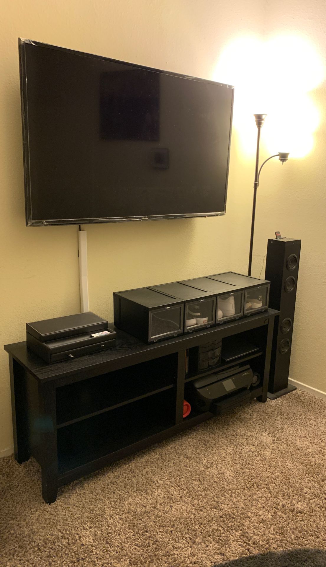 Wood Entertainment TV Stand