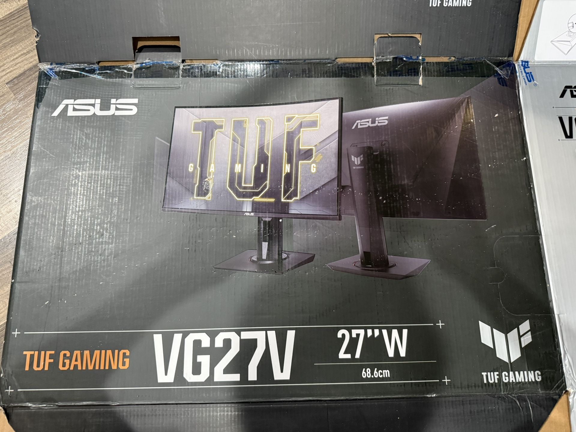 ASUS 27” 1080P TUF Gaming Curved HDR Monitor (VG27VQM) - Full HD, 240Hz, 1ms, *The price for two monitors.*