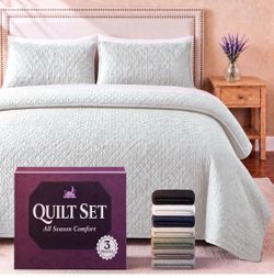 Sleephoria 3-Piece Queen Quilt Set All Season