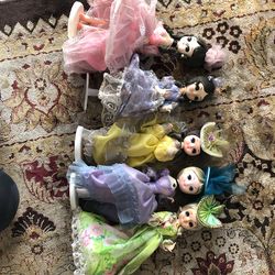 Bridgerton anyone? Vintage British Dolls With Lace Gowns - Delicate And Fancy 