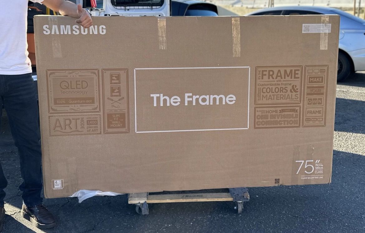 75” Samsung Smart 4k Frame Qled Tv