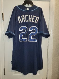 Authentic Majestic Tamps Bay Ray's Chris Archer Jersey