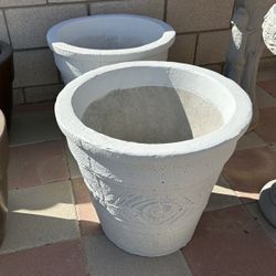 New Flower Pots Made Out Of Cement Perfect Gift 