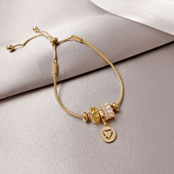 Brand New Crystals Heart Adjustable Size Bracelet
