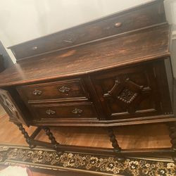 Antique Buffet Table 