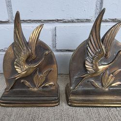 Vintage Dodge Bookends – Flying Birds / Cranes – Art Deco – Circa 1930s–1940s