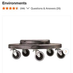 BRUTE Dolly Black Fits 20- 32-44-55 Gal.