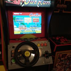 Sega Outrun Arcade 1 Up Video Game Stand Up