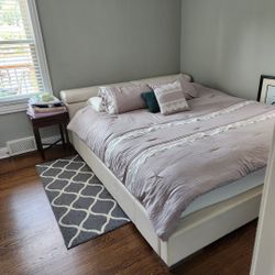 California King bed fram & mattress