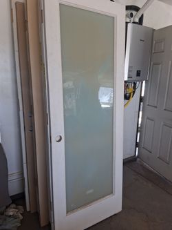 interor frosted glass door