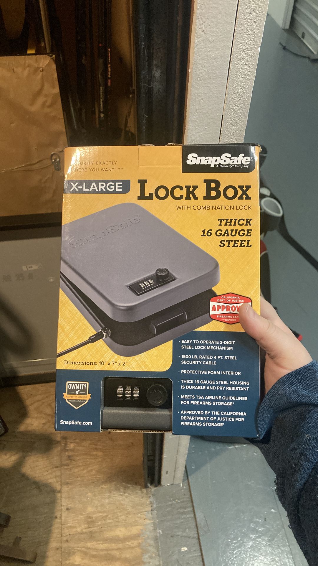 Snap safe x-Large lock box