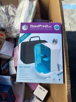 [281].  NASALFRESH MD Premium Bundle-Dual Powered Nasal Irrigation System Nasal Rinse and Wash, Sinus Decongestant Relief System, 60 Saline Packets, C