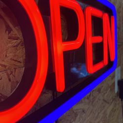 Open Sign Light Up