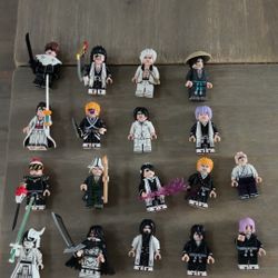 Lego Bleach Mini Figure lot of 18 (read description)